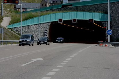 Imatge d’arxiu del túnel de Vielha, que compta amb un radar de tram.