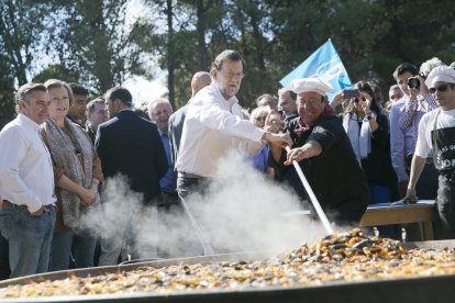 Mariano Rajoy va assistir ahir a l’acte central del Dia de l’Afiliat del PP d’Aragó, a Saragossa.