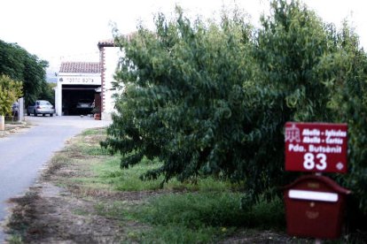 L’accident es va produir ahir a la tarda en aquesta finca de la partida de Butsènit.