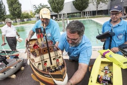 Una de les maquetes navals participants en aquesta trobada.