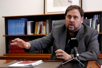 El vicepresident de la Generalitat i conseller d’Economia, Oriol Junqueras.