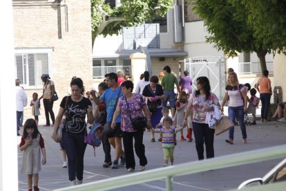 La sortida d'una escola.