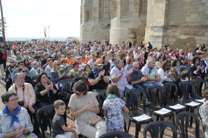 Una imagen de la celebración del Día Mundial de la salud mental el pasado sábado en la Seu Vella de Lérida.