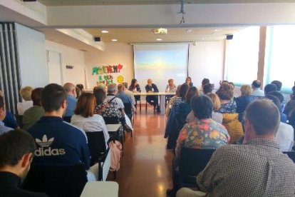 Un moment de la conferència sobre salut mental que va acollir ahir l’Hospital Santa Maria.