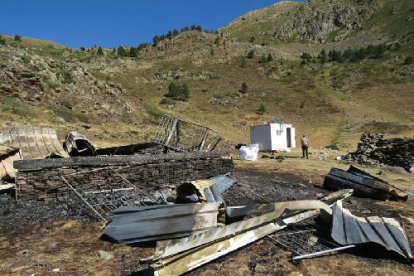 La caseta es va calcinar del tot dissabte.