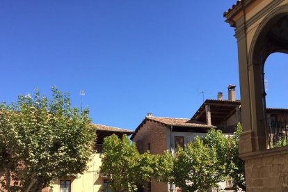 La plaça Sant Joan, on es posarà la nova zona verda.