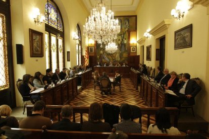 Un ple de la Diputació de Lleida.