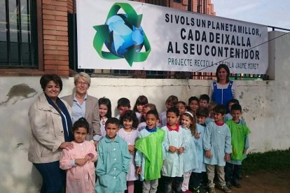 Alumnes de primer de Primària de l’escola Jaume Miret.