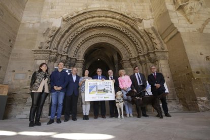 Presentació del cupó de l’Once ahir a la Seu Vella.