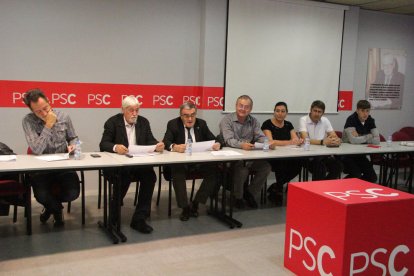 El PSC va fer ahir una reunió de l’executiva a Lleida.