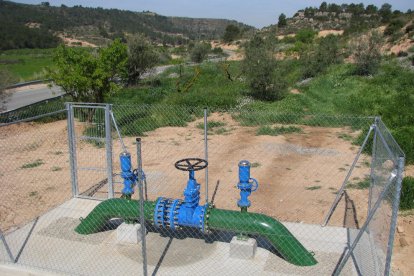 Imatge d’arxiu d’una instal·lació del Garrigues Sud al seu pas pels Torms.