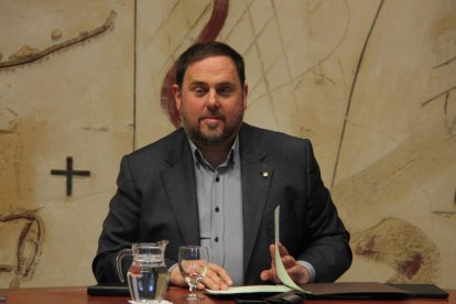 El conseller de Vicepresidència i d’Economia i Hisenda, Oriol Junqueras.