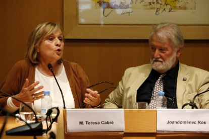 Els màxims responsables de la Secció Filològica i de l’IEC.