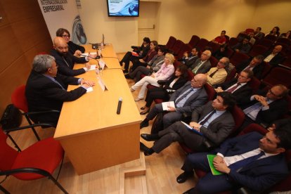 Moment de la clausura de la jornada d’ahir.