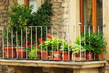 Balcons amb flors donen color a les nostres viles i pobles.