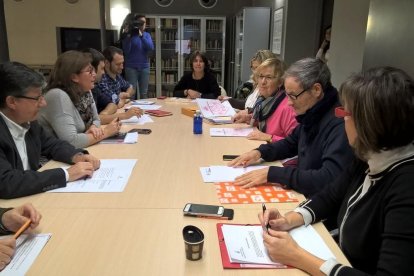 La reunió d’ahir de la comissió de carrers de la Paeria.