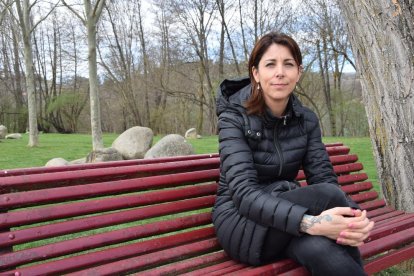 Anna González, vecina de La Seu, impulsora de la campaña. 