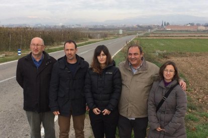 Els alcaldes de Linyola i Bellcaire van explicar ahir el projecte.