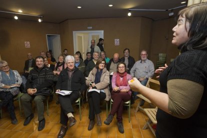 Entitats sobiranistes reunides a Cervera dimecres passat.