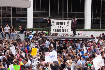 Una protesta contra Trump a Los Angeles.