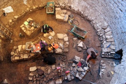 Las excavaciones en el pozo de hielo de Tàrrega.