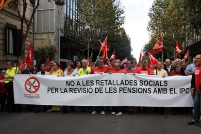 Imagen de archivo de una manifestación en defensa de las pensiones públicas.