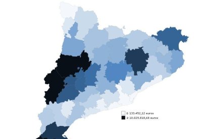 Imports 70% bestreta ajuts directes. Catalunya. 2016