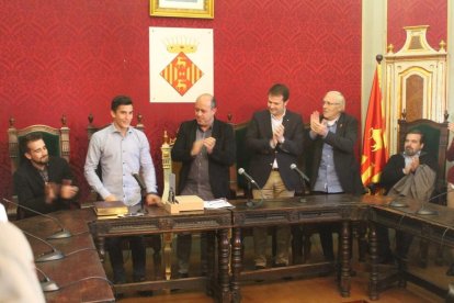 El acto en la Paeria de Cervera