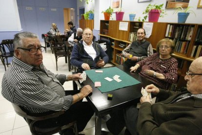 Imatge presa ahir al casal d’avis Bonaire de Lleida.