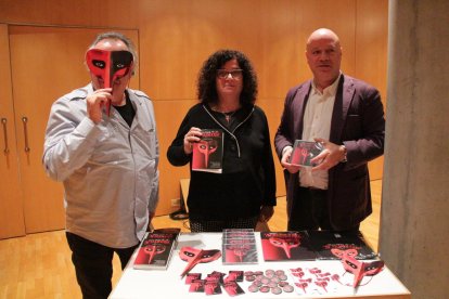 Bozzo, Cisquella y Guinovart, ayer en el Auditori de Lleida. 