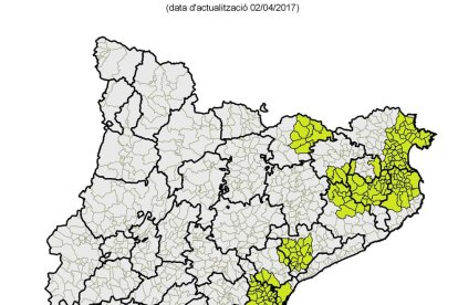 Mapa de municipios con aplicación de medidas de bioseguridad