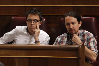 Imagen de archivo de Iñigo Errejón y Pablo Iglesias.