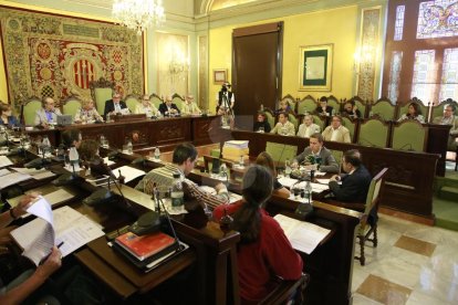 Una imatge del ple de la Paeria celebrat aquest divendres.