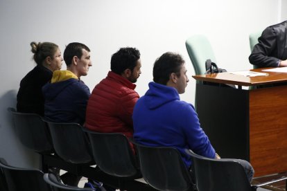 Un momento de la vista oral que se celebró ayer en la sede judicial del Canyeret. 