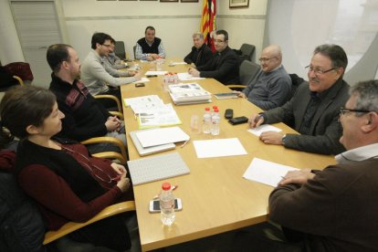 Reunió ahir a Rosselló per decidir quin projecte era l’elegit per a la restauració del temple.