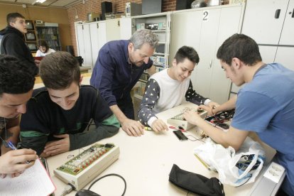 Una classe de formació professional a la Caparrella.