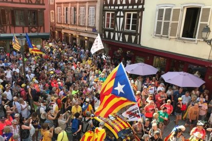 Más de seiscientos leridanos en la manifestación de Estrasburgo