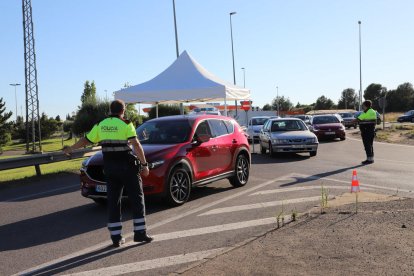 Imatges dels controls a Lleida, Alfarràs, Els Alamús, Massalcoreig, Soses i Vilanova de la Barca