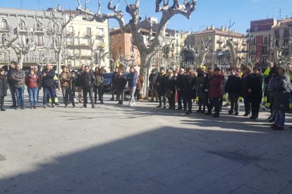 Concentració en motiu del judici de l'1-O a Balaguer