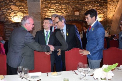 El president de la Generalitat, Quim Torra, pronuncia la conferència inaugural.