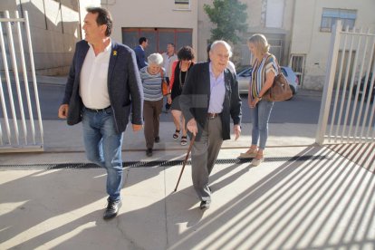 Imatges del primer acte de Jordi Pujol després de la seua caiguda