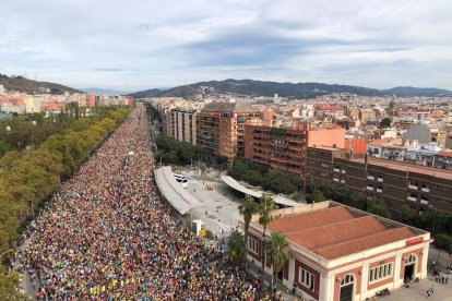 La columna de Sant Quirze a Barcelona.