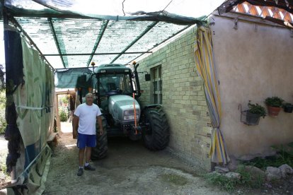 El cobertizo de plástico que había sido valorado por Hacienda en 3.168 euros.