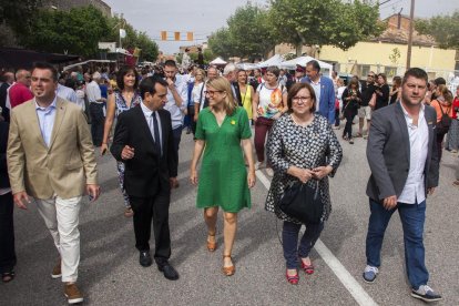 Elsa Artadi va visitar les festes de Sant Ramon, a la Segarra.