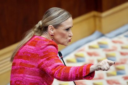 Cristina Cifuentes, ahir.