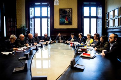 La reunió de la Mesa del Parlament