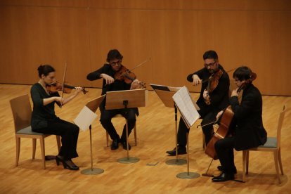 Un moment del concert que va tenir lloc ahir a l’Auditori.