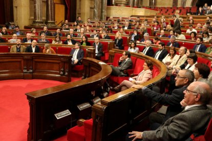 Imatge d’arxiu d’un ple del Parlament de Catalunya.