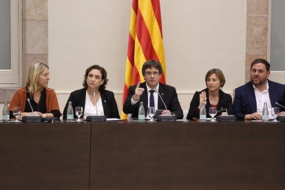 La cimera pel referèndum al Parlament.