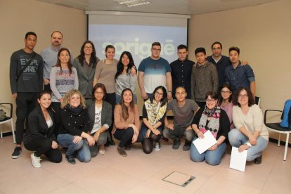 Foto de familia de los participantes en el Projecte Coach en Lleida.